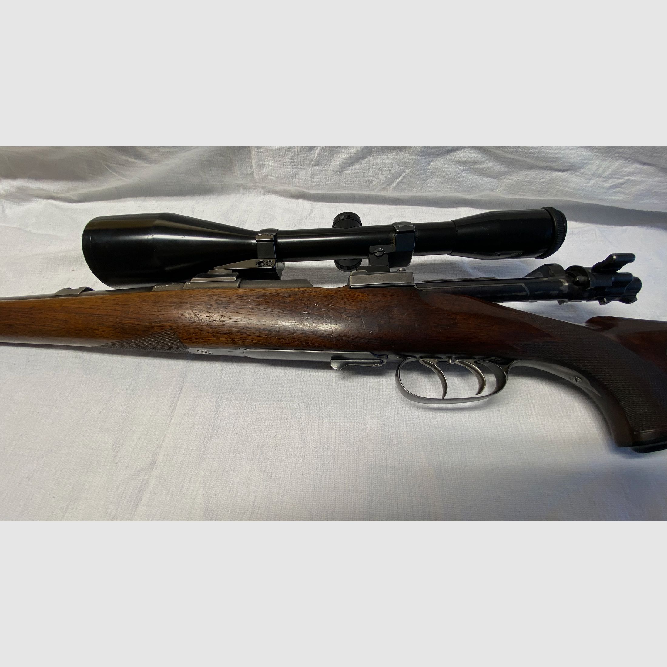 Ferlacher Repetierbüchse 8x57 IS, Repetierer, Repetiergewehr mit Mündungsgewinde f. Schalldämpfer, Zielfernglas 8x56, Neubeschuss 2021