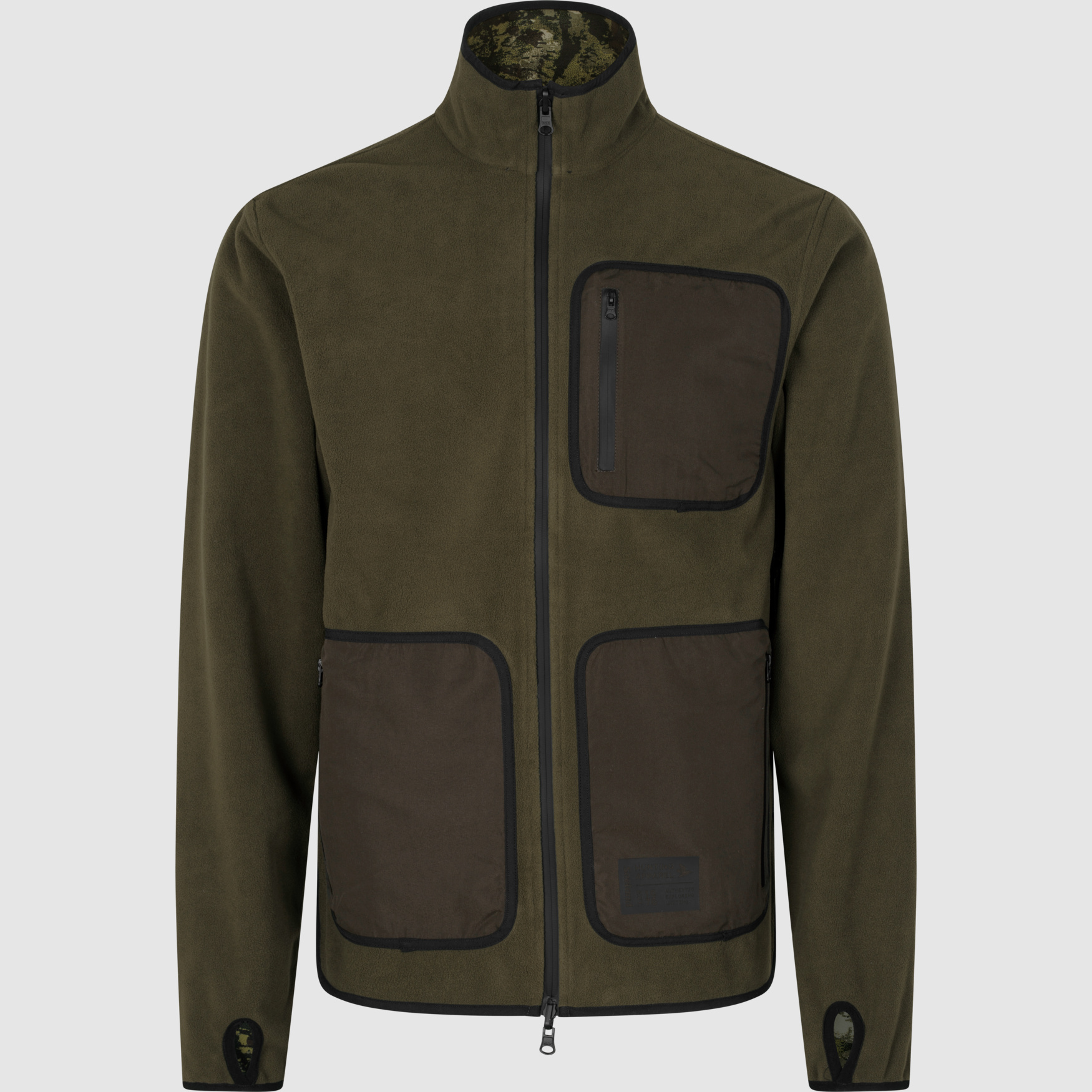 Seeland Rogue Reversible Fleece Jacket Men Light Pine/InVis Green 2XL