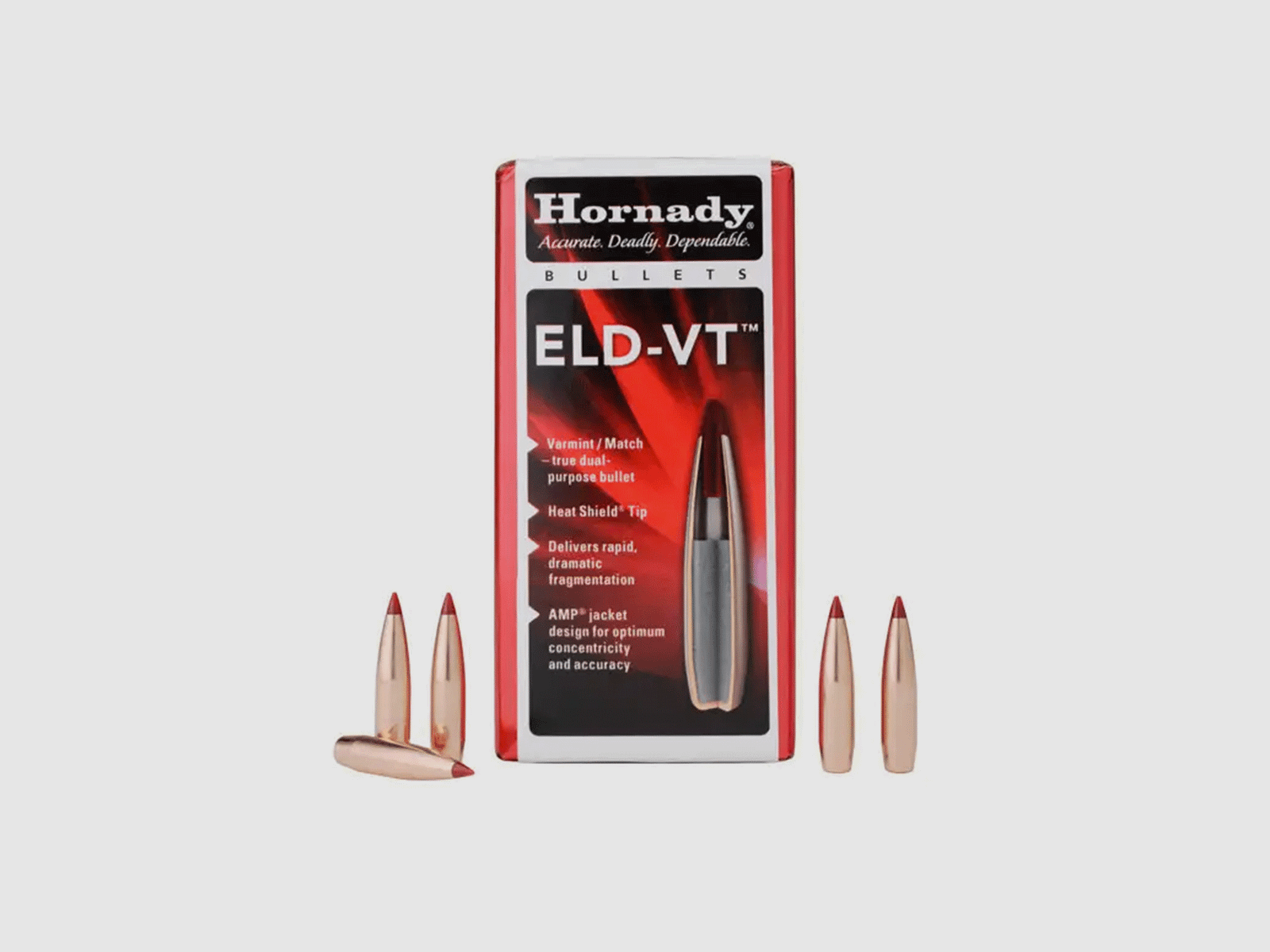 HORNADY – PALLE – 6.5mm .264 100 gr ELD‑VT™ (100 PZ)