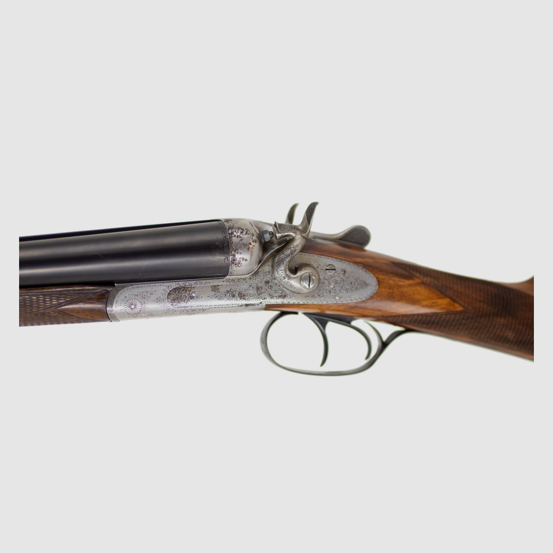 Doppeltlaufgewehr Lebeau Courally Kal. 12 mit externen Hahn – Feine Gravuren – Klassische Jagdwaffe, Bild 15 von 16
