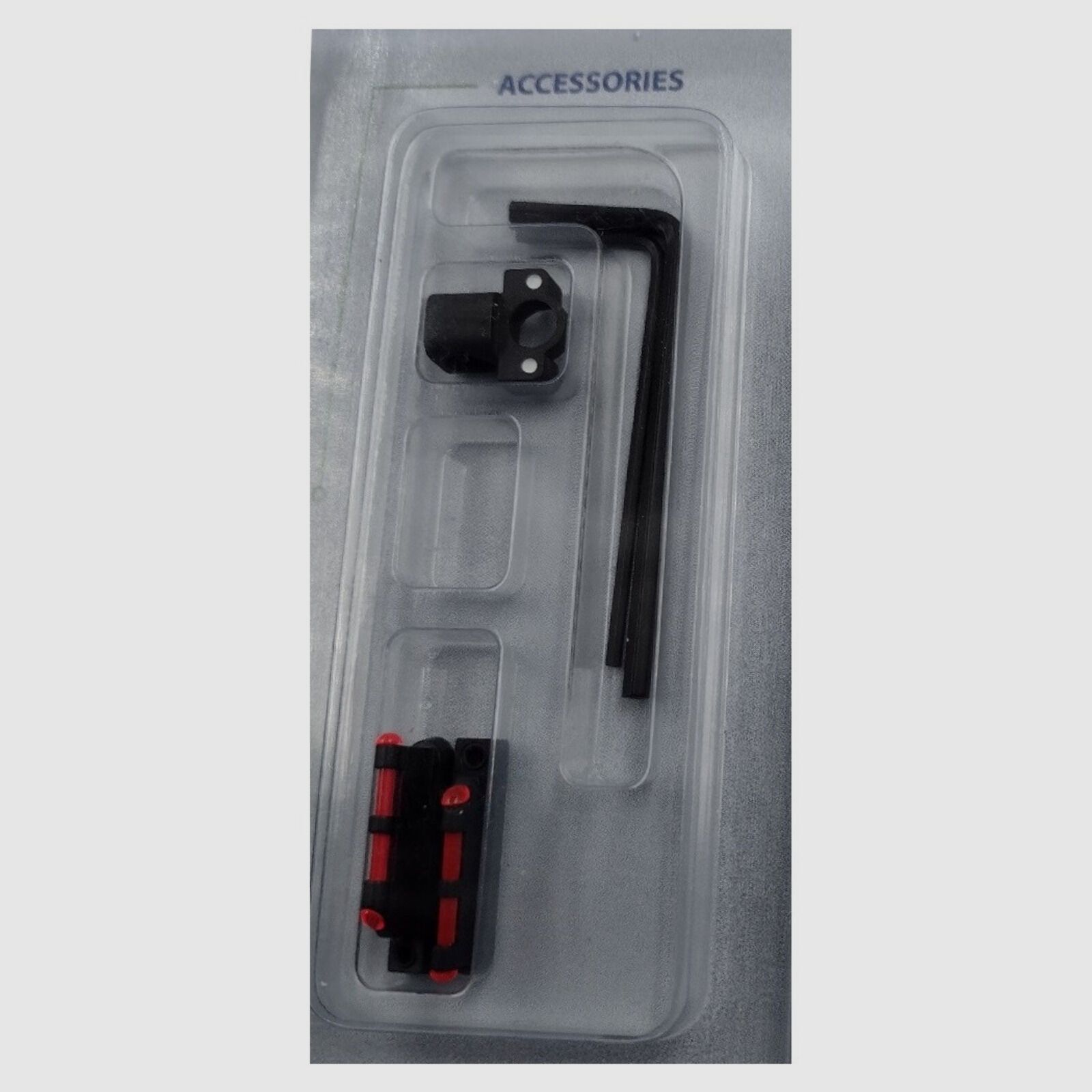 Zestaw celowniczy LPA STF Ghostring z czerwoną włóknem