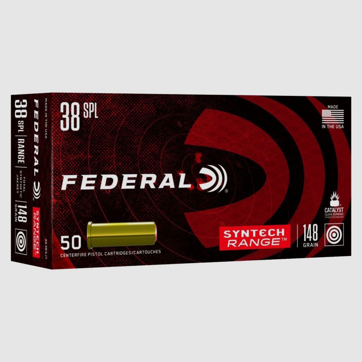 Federal Syntech Range .38 Special 148GR SJW 50 cartouches