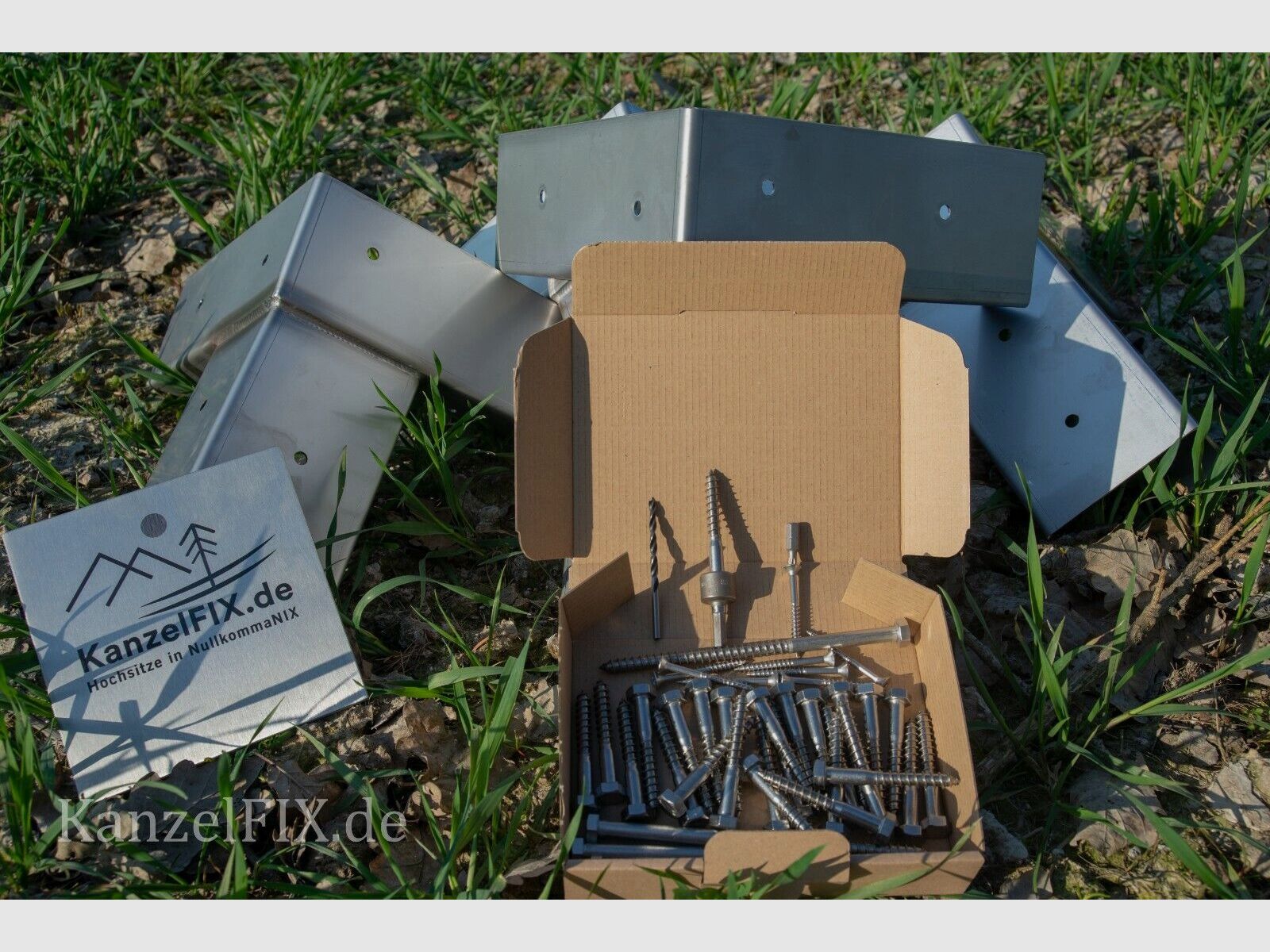 High-quality KanzelFIX corner brackets stainless steel 4-piece set EXTREMELY ROBUST AND DURABLE