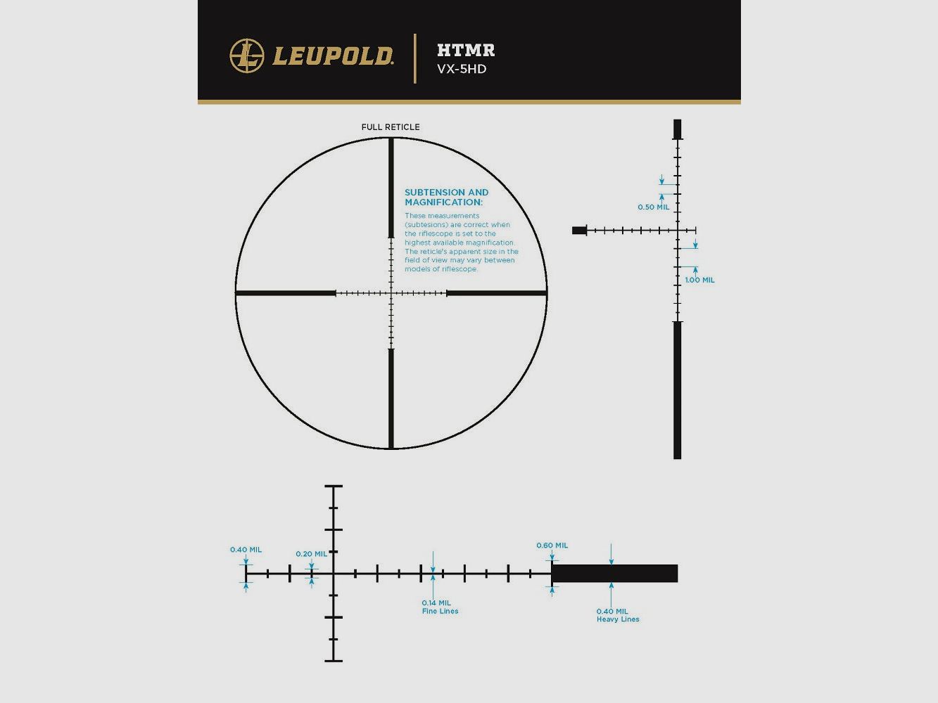 Luneta Leupold VX-5HD GEN2 3-15x44 (30mm) Mil CDS-SZL2 Z bocznym fokusem HTMR, zdjęcie 5 z 5