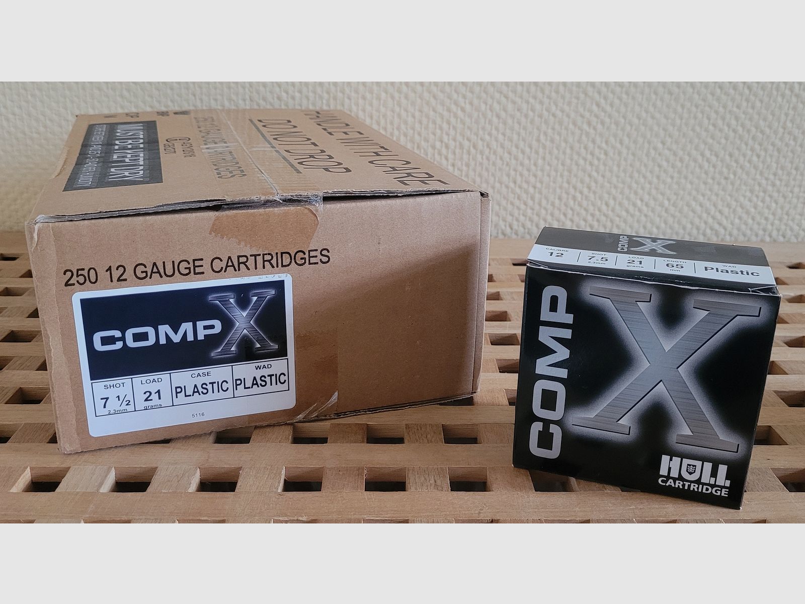 Hull COMP X No.7,5/21g. Plastic Wad Kal. 12/65