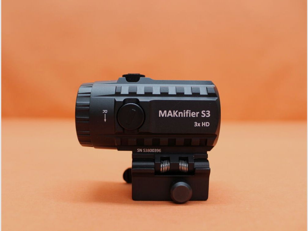 MAK. MAK Magnifier MAKnifier S3 Vergrößerungsmodul 3x für Leuchtpunktvisier/ MAKflip QD-Montage