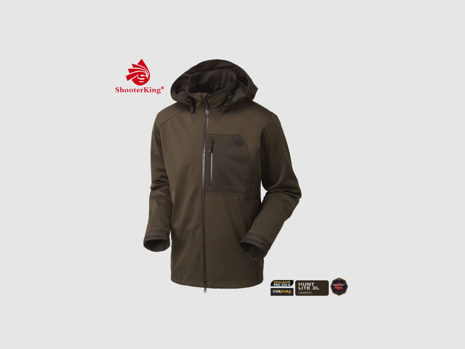 Chaqueta Huntflex de SHOOTERKING en oliva