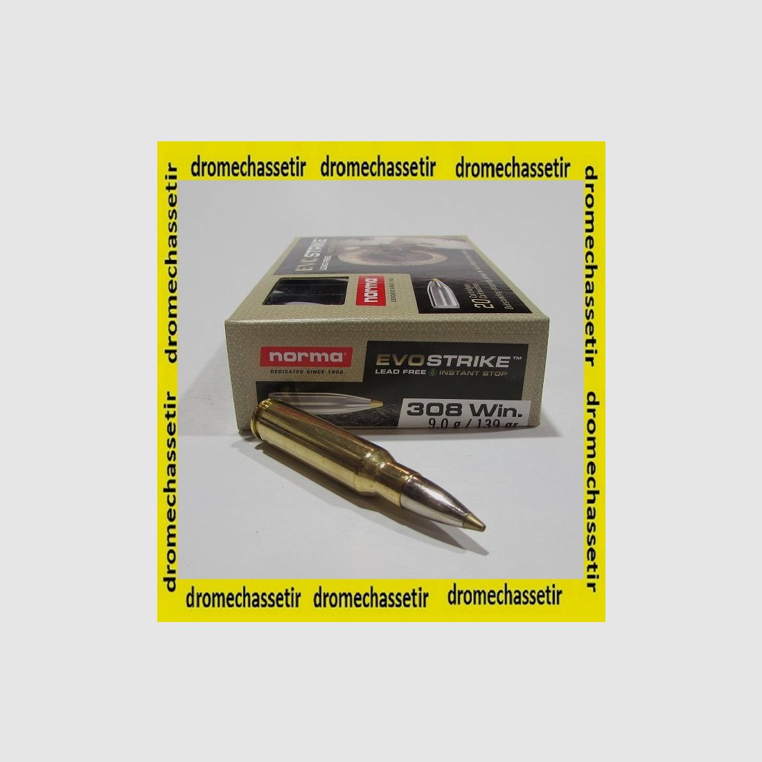boite 20 cartouches Norma cal 308 winchester evostrike 139 grains