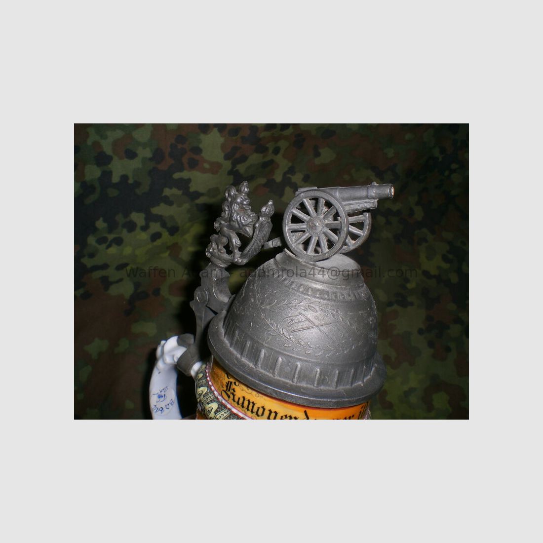 -- Militärischer Reservistenkrug Replika - Artillerie -