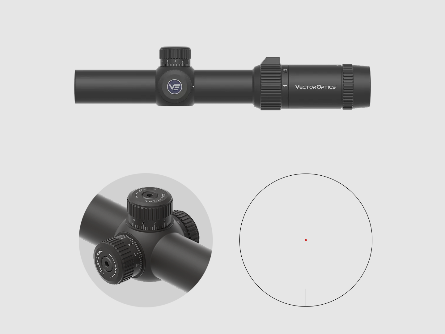 Vector Optics SCOC-54 Forester 1-5×24 FIBER