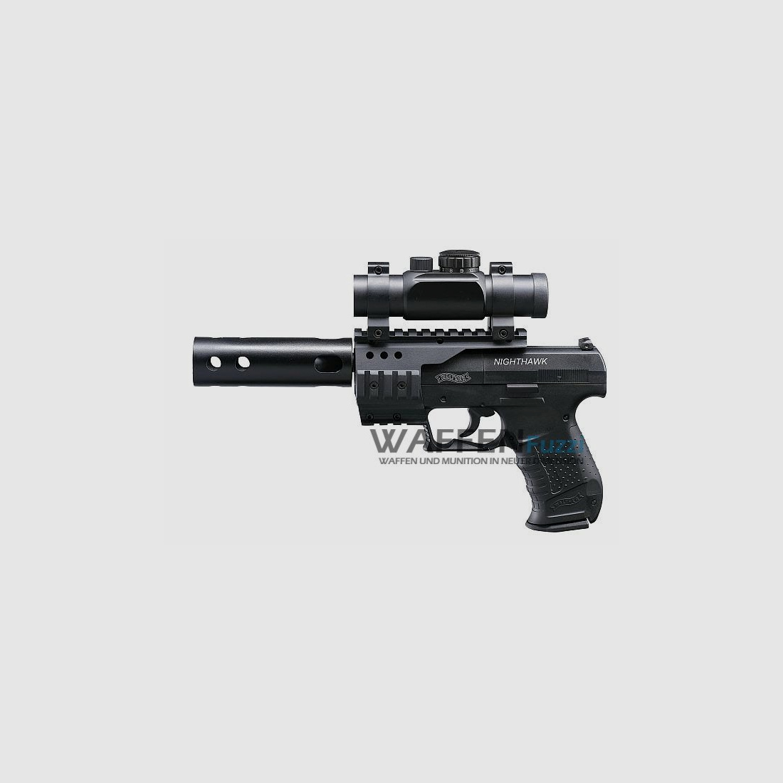 Walther NightHawk CO2 Pistole 4,5 mm Diabolo, brüniert