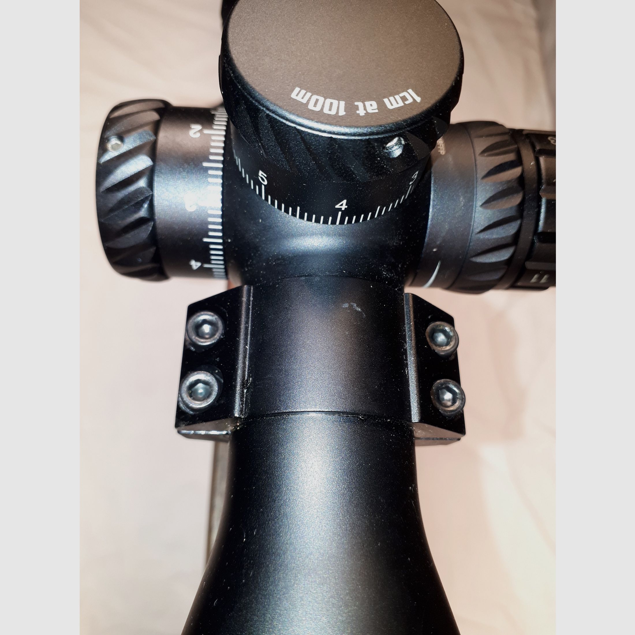 Musgrave field target rifle with scope and diopter.