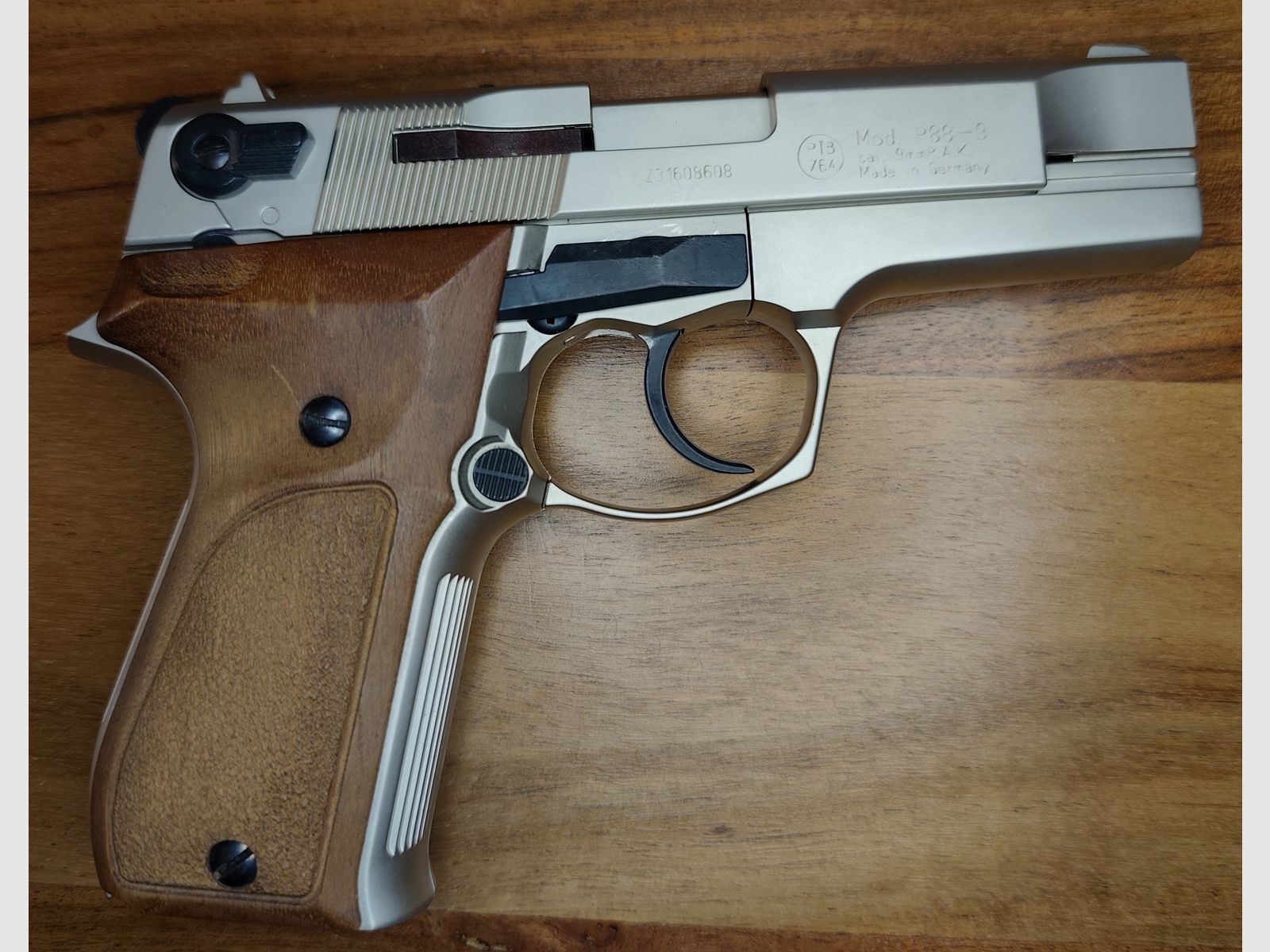 Walther P88 Compact Nickel PTB 764 Silvester-set ver.Pyro+50 schoten munitie