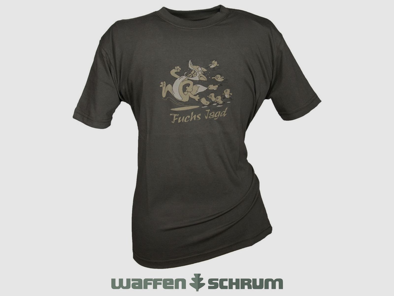 Hubertus T-Shirt Fuchsjagd oliv