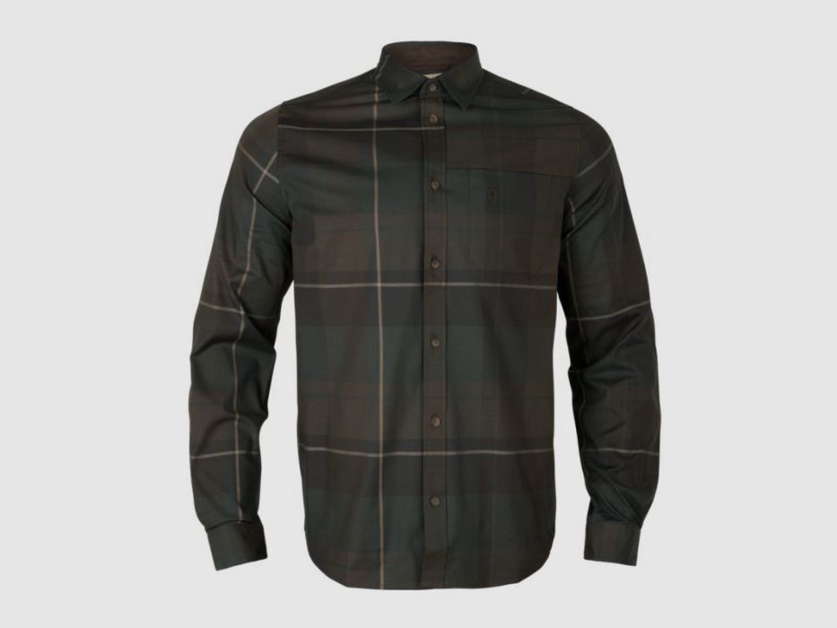 Härkila H-Hemd Akse Langarm | shadow brown check, Bild 1 von 2