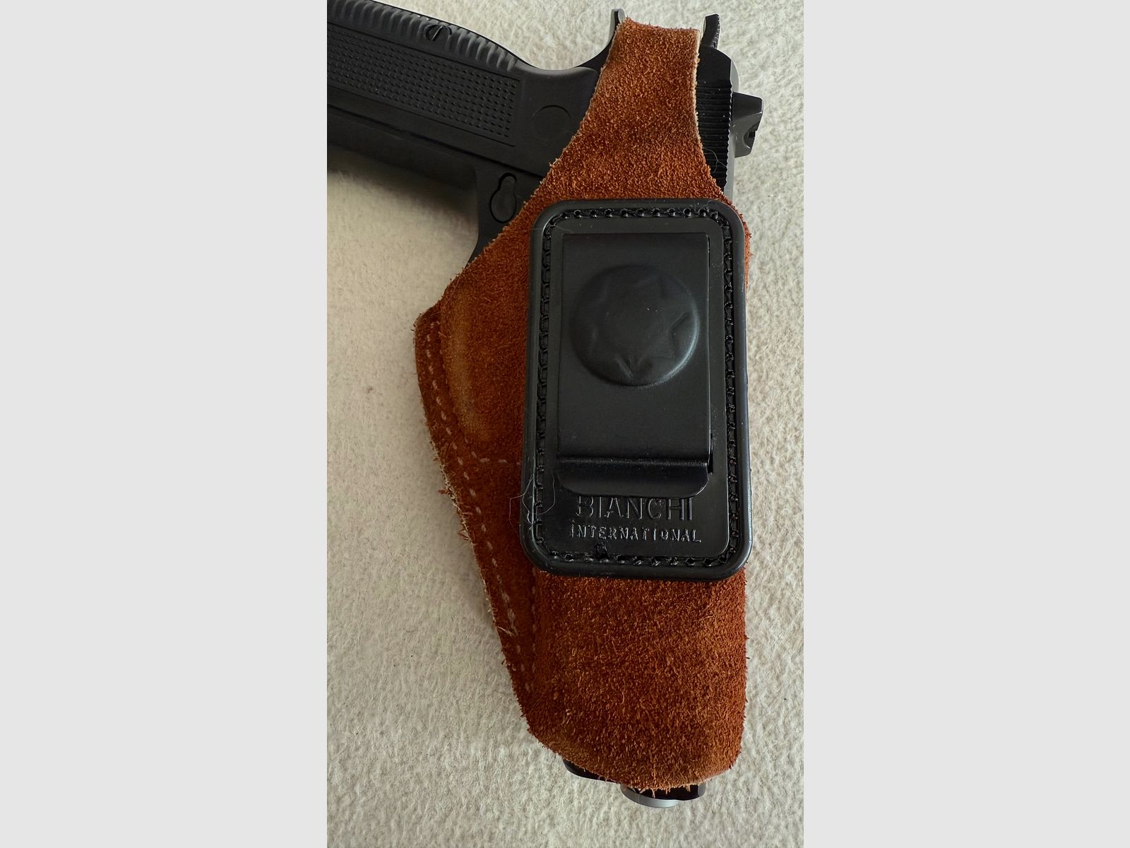 Lederholster Bianchi International, IWB, für CZ75, M75, Tanfoglio u.ä. 