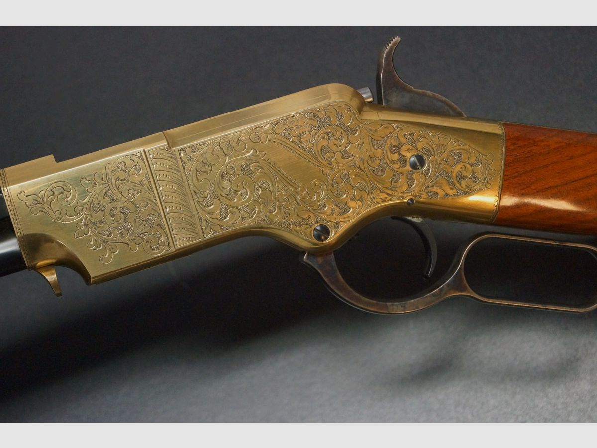 Uberti 1860 Henry Rifle Inciso a Mano 44-40, immagine 8 di 10
