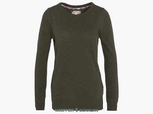 Barbour Pullover Pendle Crew Jumper Olive/ Hessian Tartan