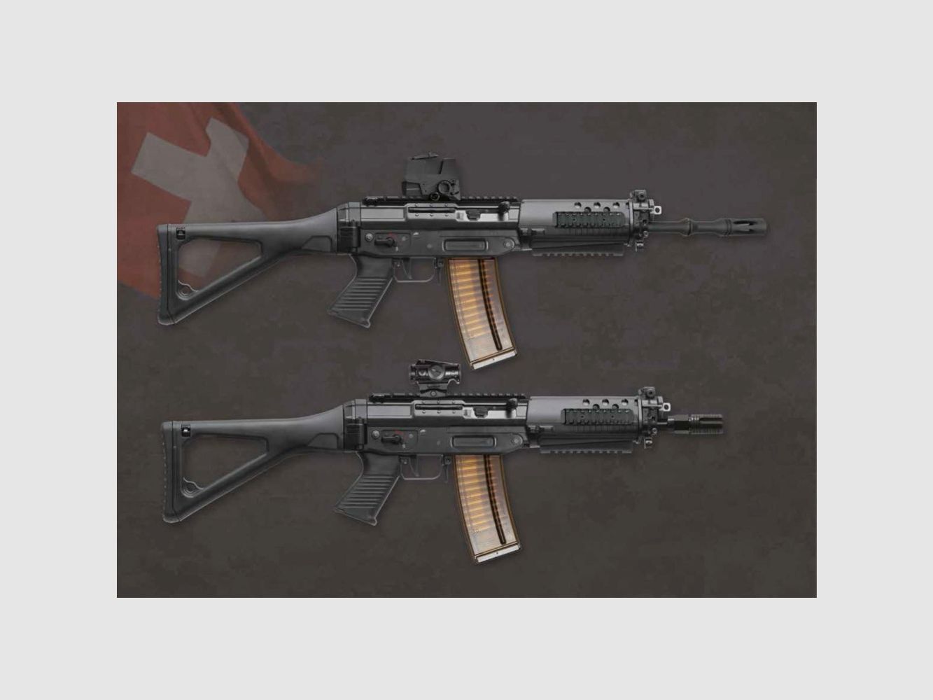 SIG 553 Standard SB mit Picatinny Schiene, Rotex, Kolben verstellbar, schwarz