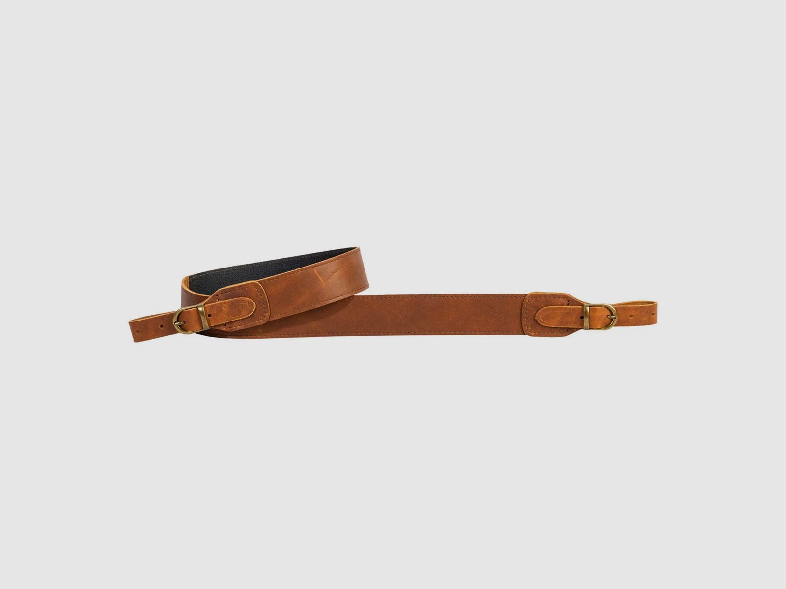 VEGA HOLSTER – SKÓRZANY PAS H 4 cm Z KLAMRĄ I WKŁADEM ANTYPOŚLIZGOWYM Brązowy/tan