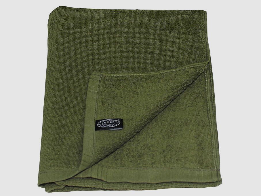 Towel, terry, olive, 110 x 50 cm