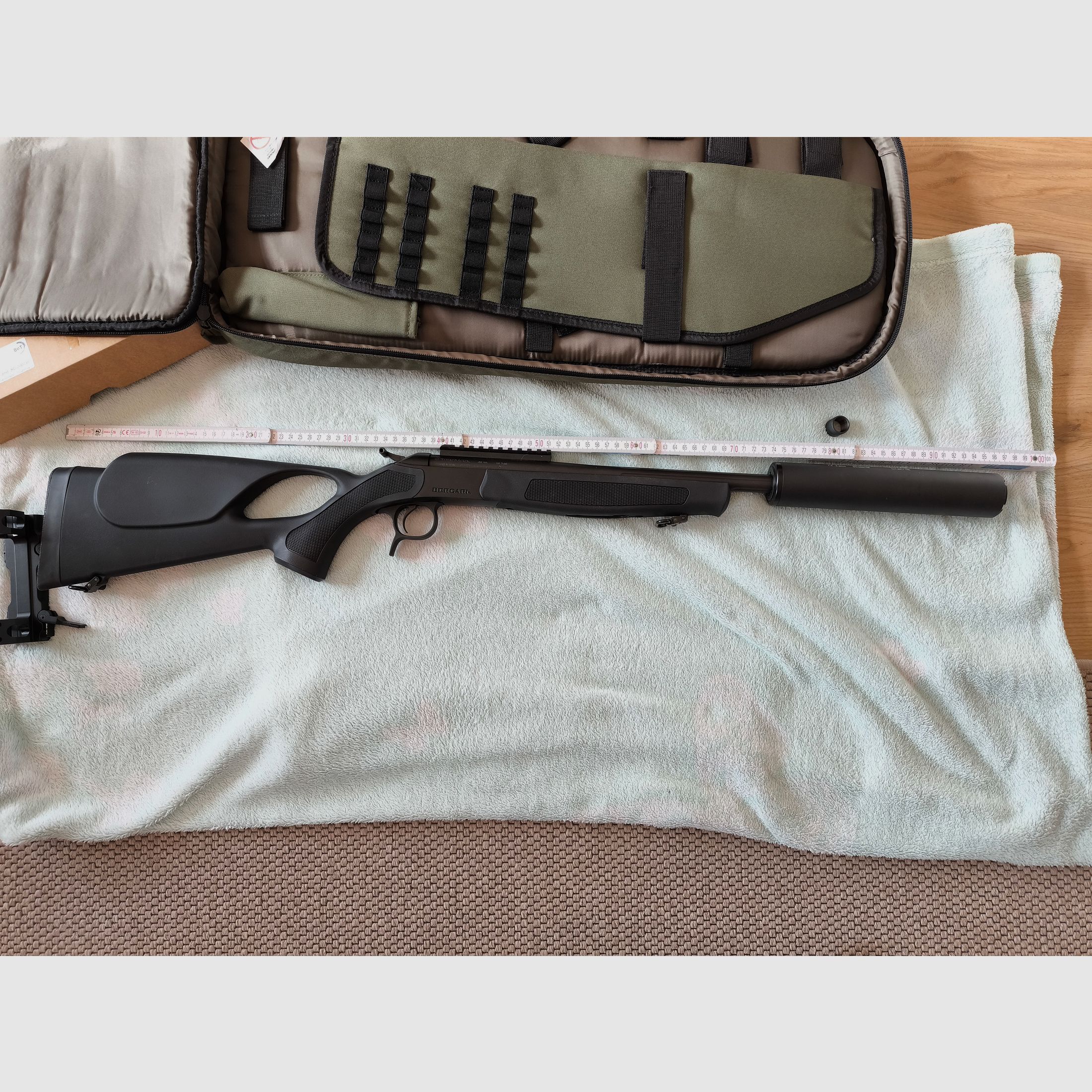 Bergara BA 13 TD with B&T silencer and Bergara backpack, absolutely as new!