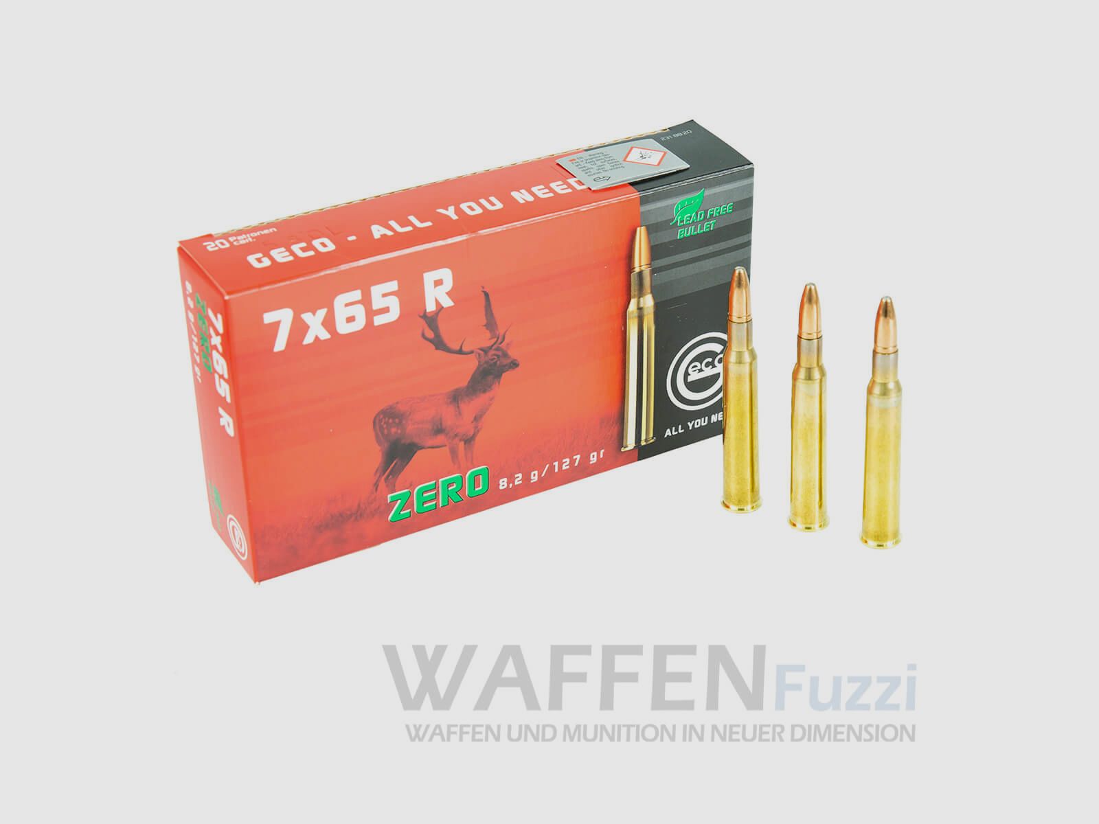 Geco Zero Kaliber 7x65R Jagdpatronen 127gr