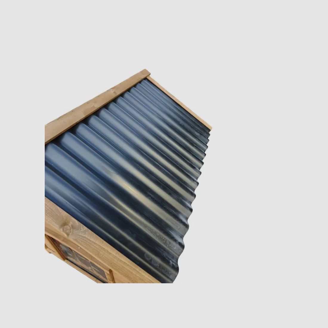 Holz-Hundehütte Chalet - Größe L - PVC-Dach, Bild 8 von 16