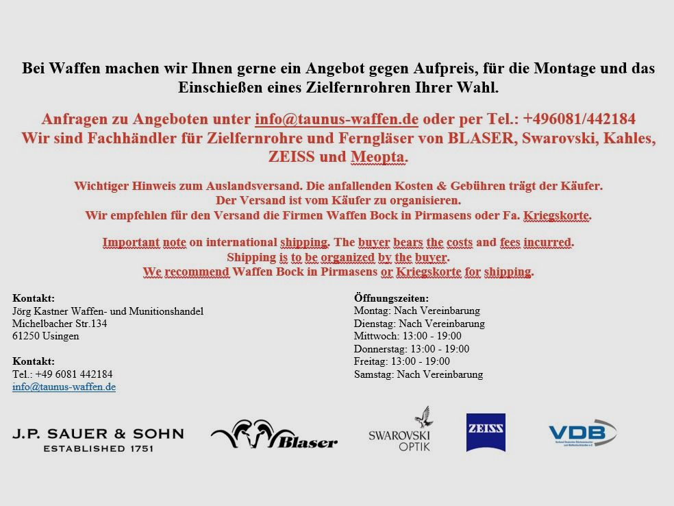 Triumphdrilling Bockdrilling Josef Just Ferlach z Bockdoppelbüchswechsellauf taunus-waffen.de