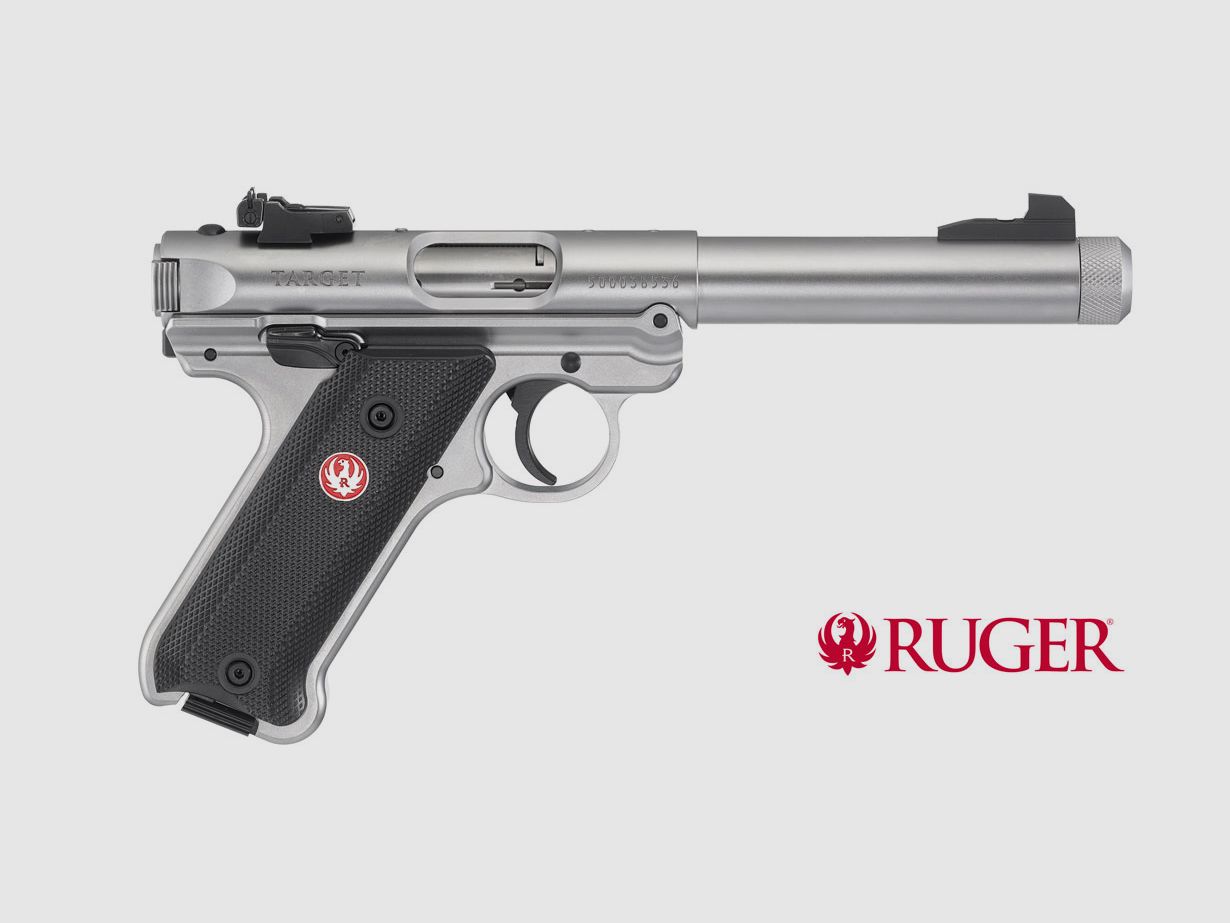 Ruger Mark IV Target in acciaio inossidabile, calibro .22lr || Pistola