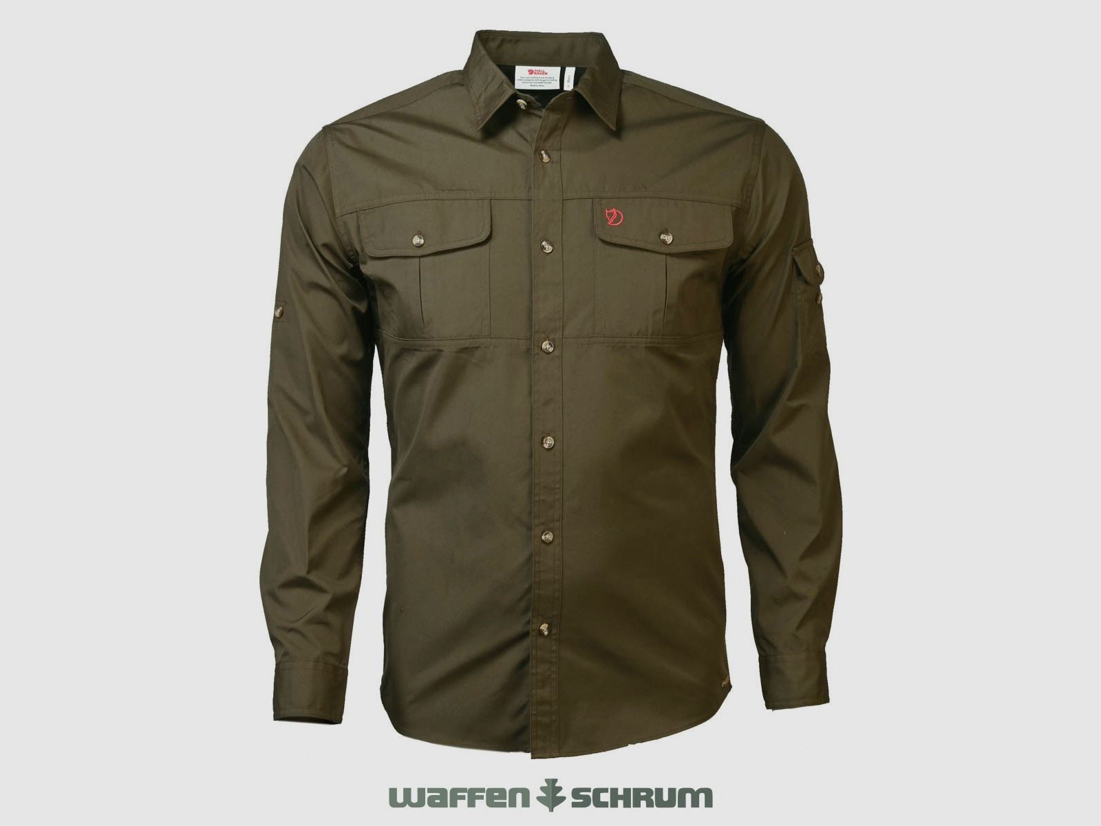 Camisa Fjällräven Singi Trekking Verde Oliva Oscuro