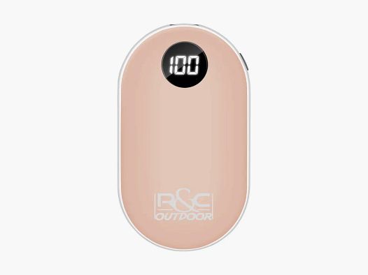 Calentador de manos eléctrico ROSA - recargable por USB - ajustable de 42 a 52 grados