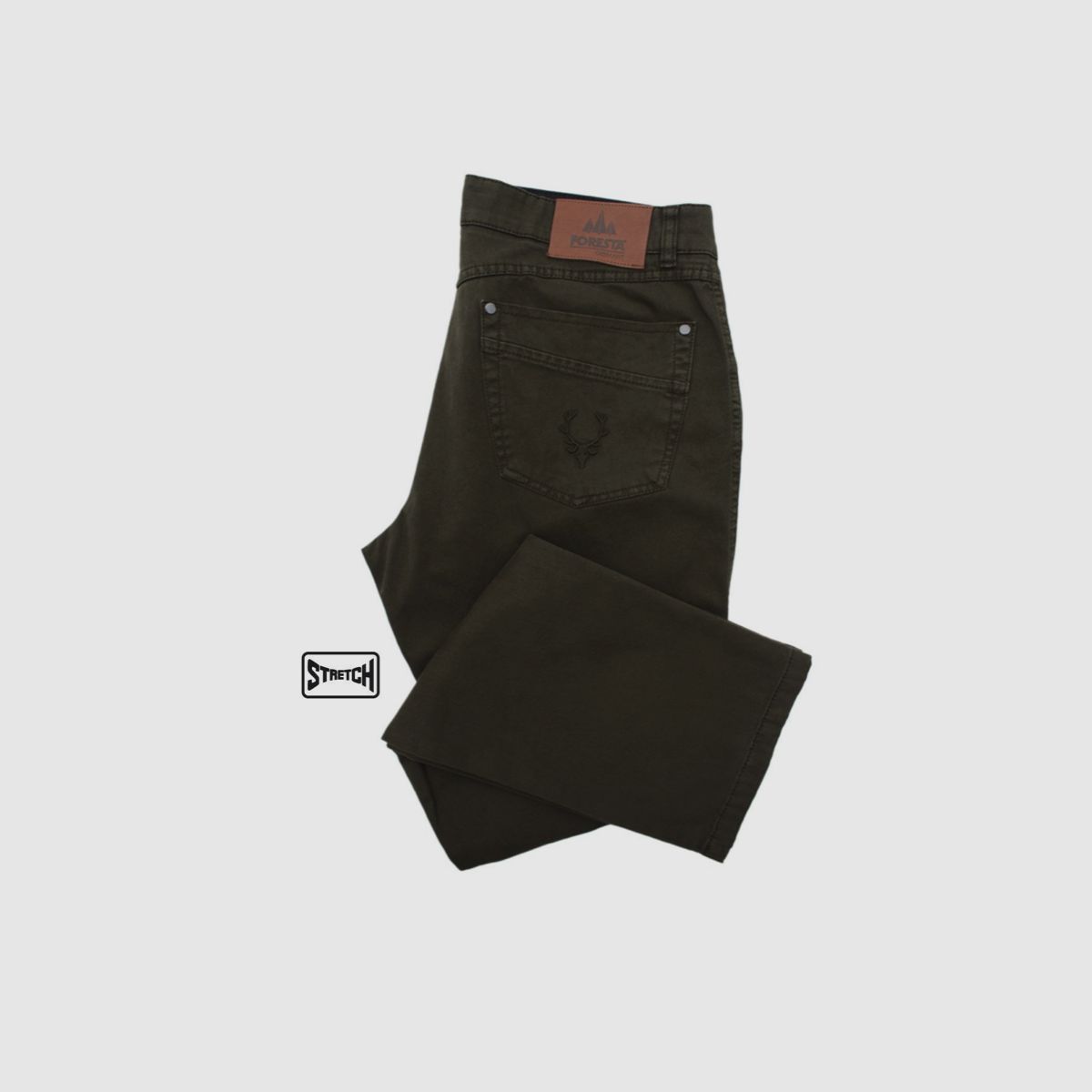 FORESTA Fivepocket Jeans Olive