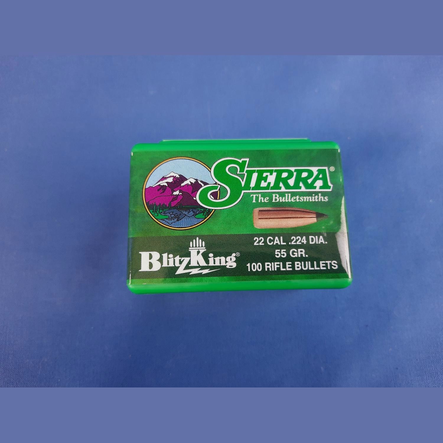 Proiettili Sierra .224 3,6g/55grs. BlitzKing 100pz., immagine 1 di 2