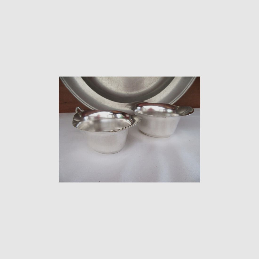 Schweden Silber Sahne Zucker Set Art Noveau Antik Skandinavien Menage