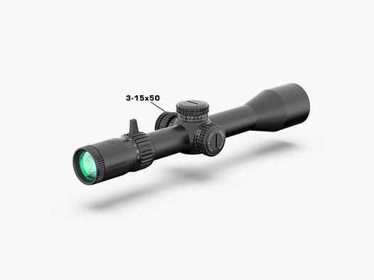 Swampfox Warhawk 3-15x50 FFP Präzisionszielfernrohr - RECCE MIL-Absehen, 34 mm