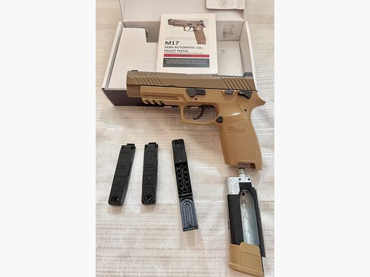 Sig Sauer P320-M17 CO2 Luftpistole Kal. 4,5 mm Diabolo FDE
