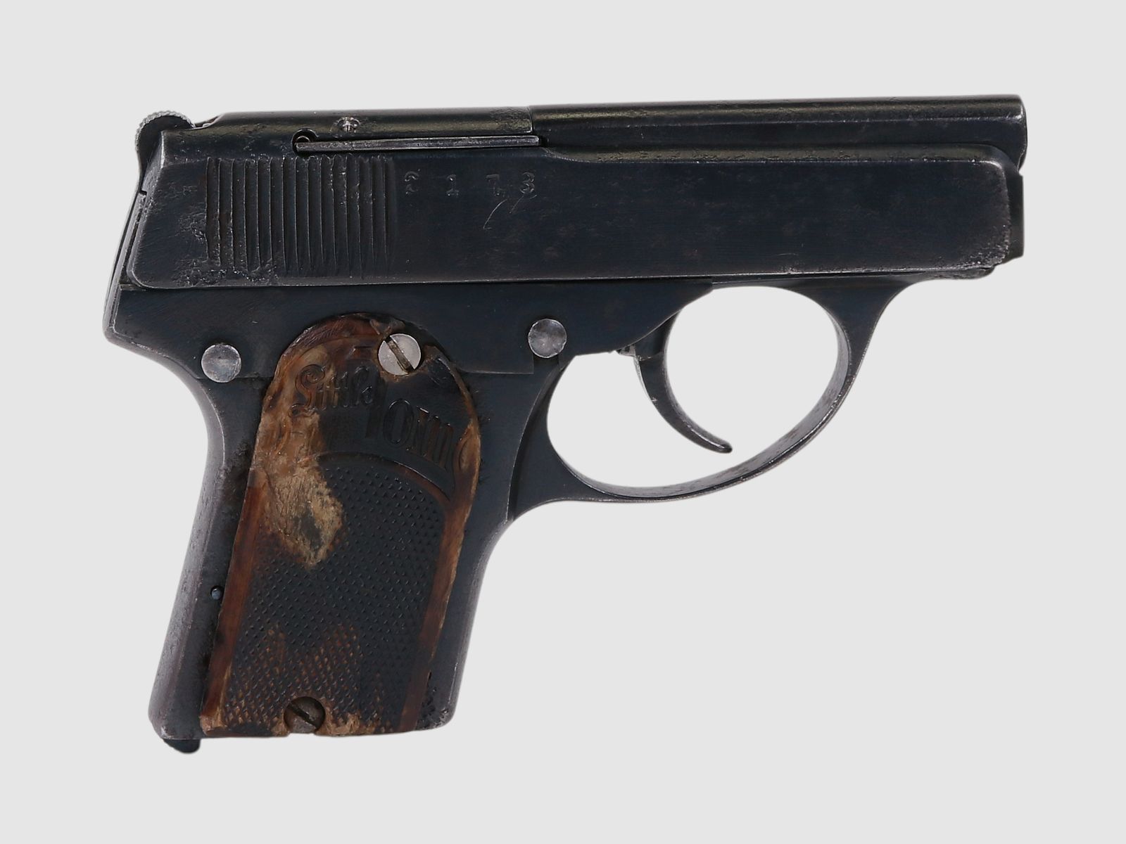 Zakpistool Wiener Waffen Fabriek “Little Tom” 6,35Br, kaliber 6,35mm Browning || Pistool