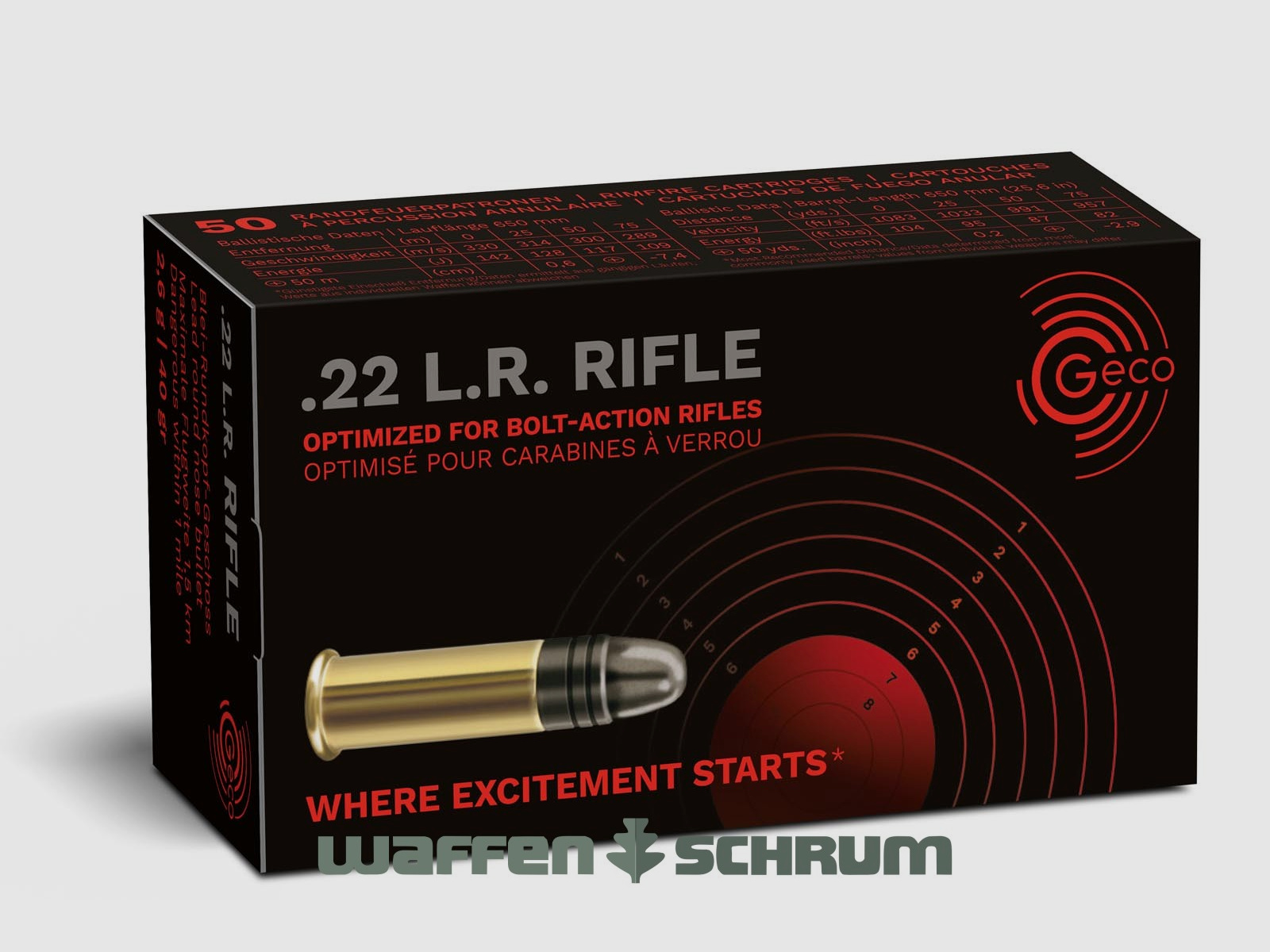 Geco .22lr Rifle 2,6g - 40gr