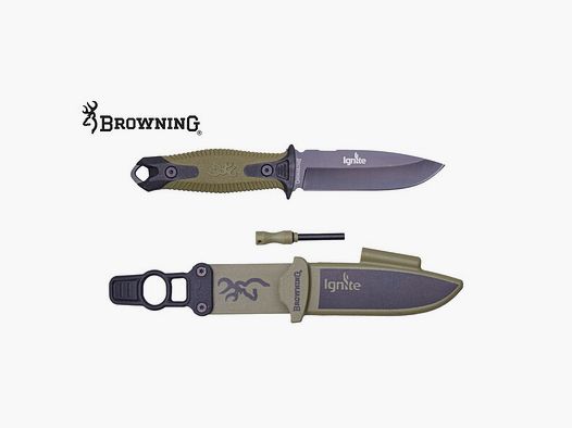 Browning Ignite 2 Outdoor-Messer der Spitzenklasse inkl. Feuerstarter