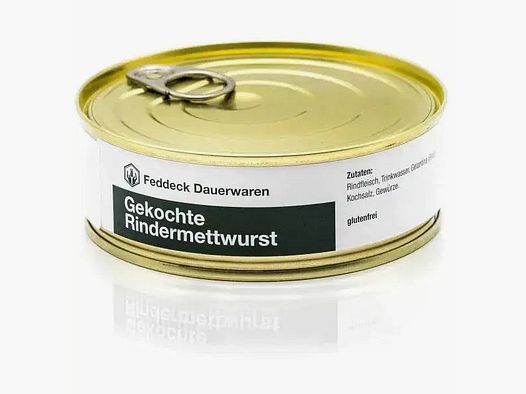Feddeck Dauerwaren Feddeck Dauerwaren Dosenwurst Landrindermettwurst 200 g