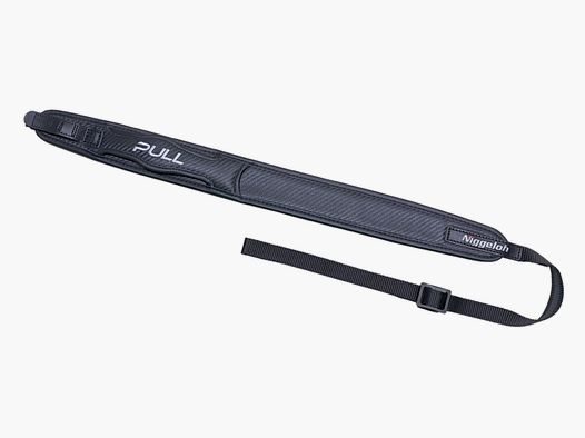 Niggeloh 406600255 geweerband PULL leer CARBON met snelsluitingen 191100026
