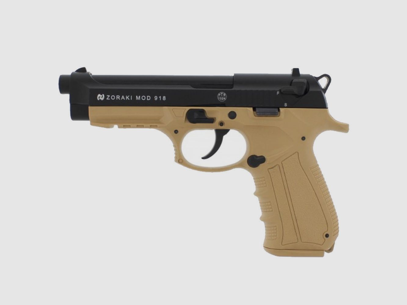 Zoraki 918-P Desert Schreckschusspistole 9 mm P.A.K. mit 50 Platzpatronen