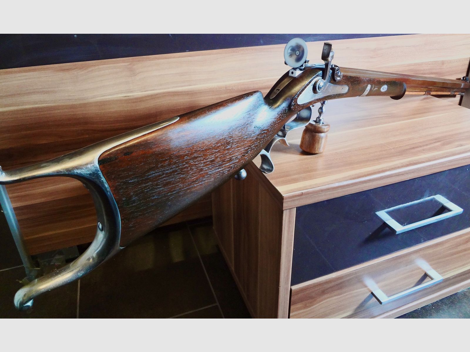 Match muzzle-loading rifle Palmetto Waadländer in caliber .45.