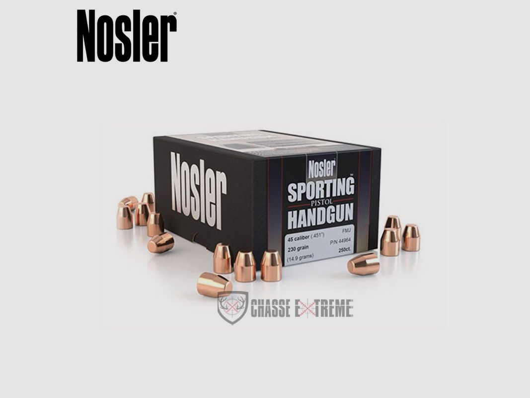 250 Geschosse NOSLER Kal 45 230gr FMJ, Bild 1 von 2