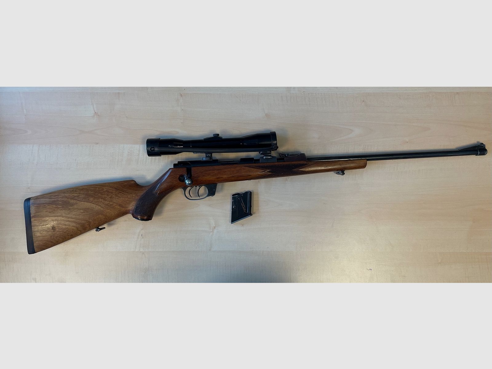 Rep. Büchse Walther Kal. .22Hornet mit ZF Nickel Supra 4x36 L8i