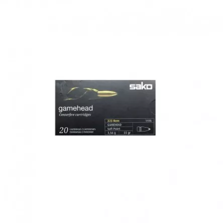 223 Rem SAKO (110) Gamehead SP 55gr/3.56g