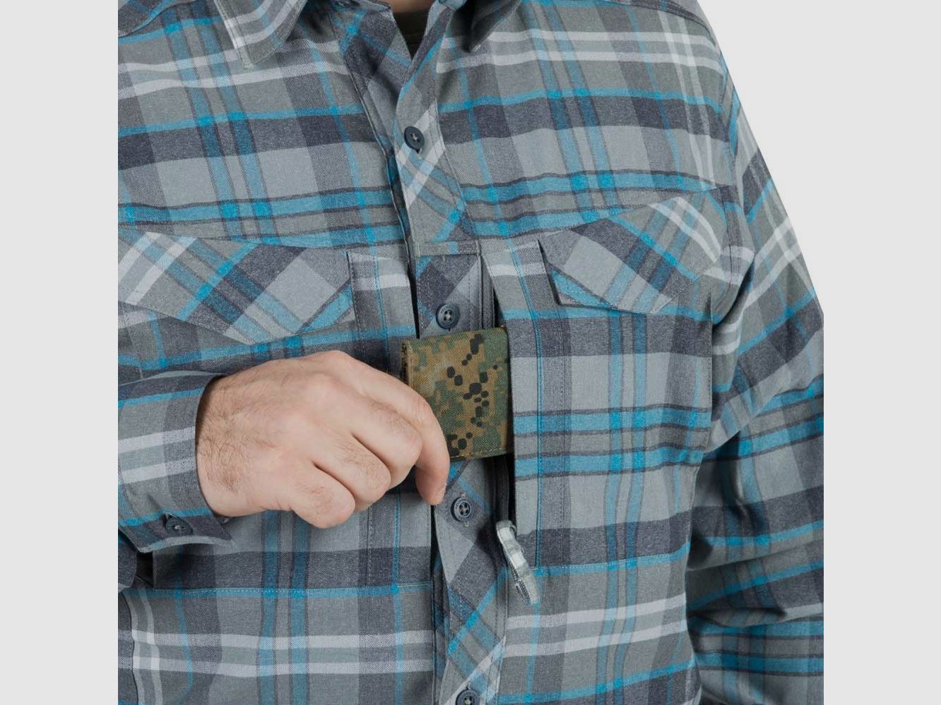 HELIKON-TEX DEFENDER MK2 PILGRIM SHIRT® LONGSLEEVE SHIRT RUST PLAID