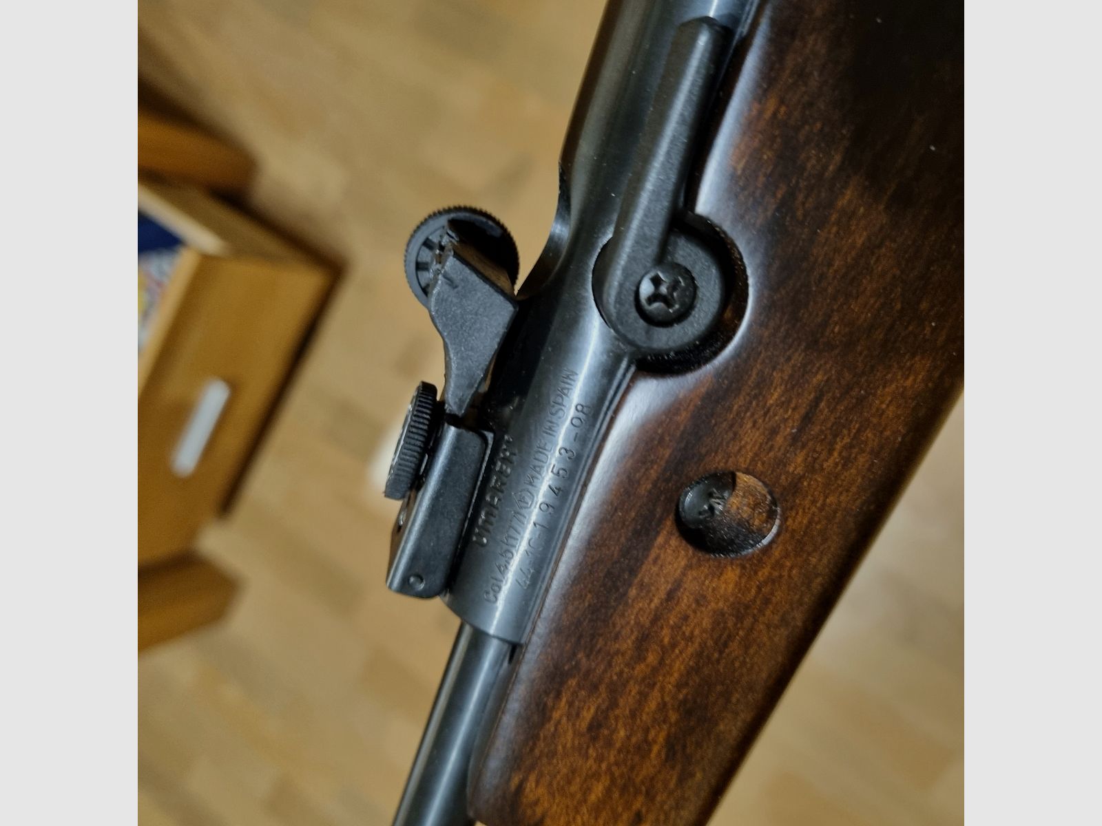 Norica Europa 92, 4,5 mm, Seitenspanner, mit ZF Walther