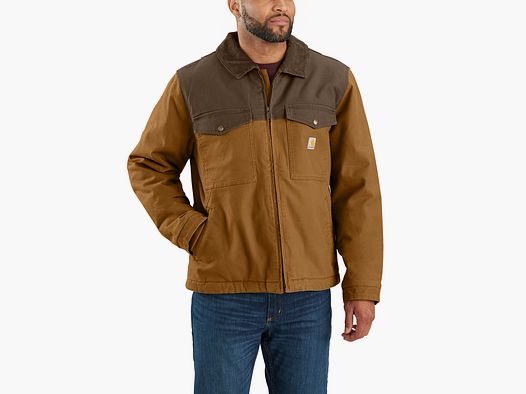 Kurtka izolowana Carhartt Montana Duck, męska, Carhartt brązowa/kawowa, L